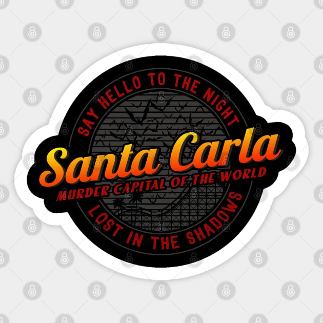 Santa Carla Sticker by SunsetSurf